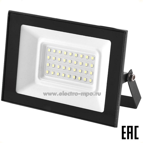 С05. Прожектор 403287 GTAB-50-IP65-4500К 220В светодиодный 50Вт 4500Лм чёрный IP65 (General)