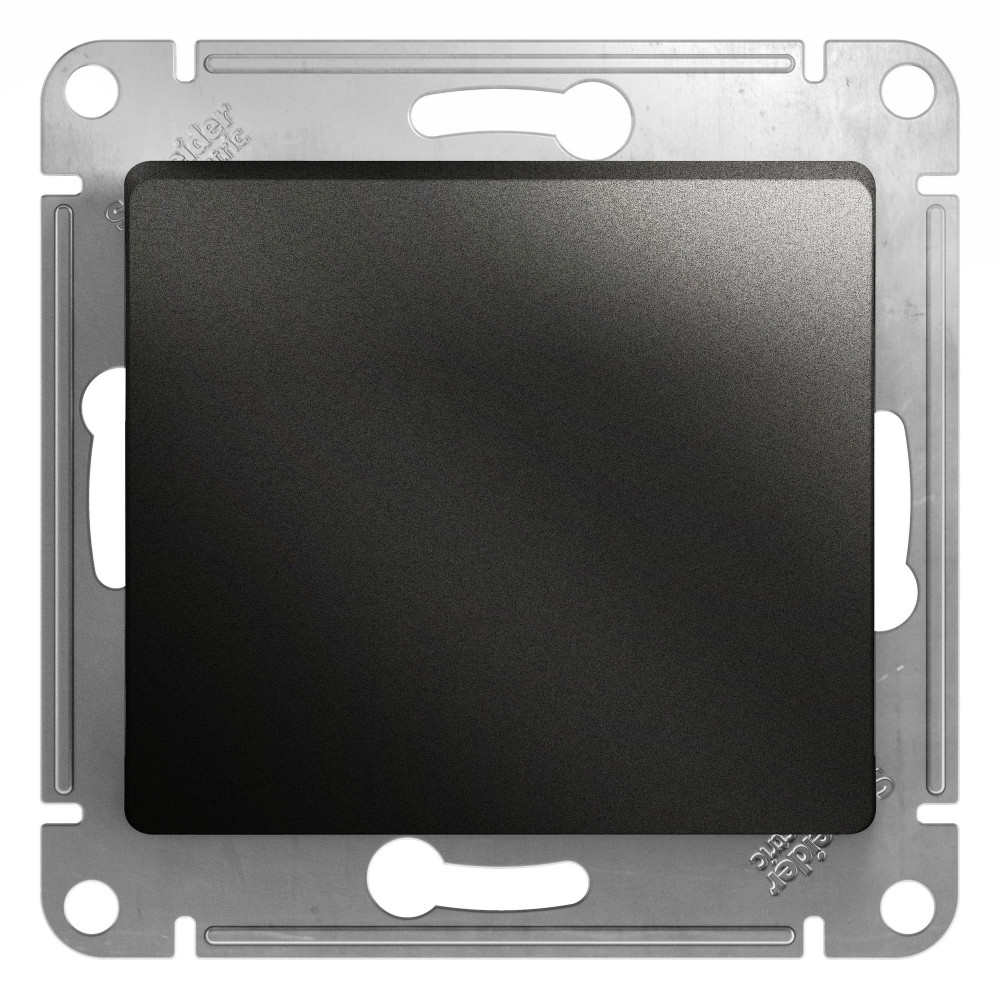 Ю1436. Механизм Glossa GSL000715 выключателя кнопочного 1кл. с/п антрацит (Systeme Electric)