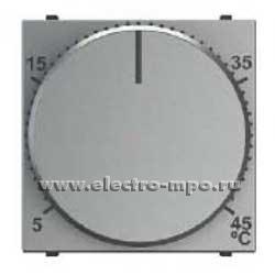 Ю0276. Механизм Zenit N2240.3PL 2CLA224030N1301 регулятора тёплого пола 5 - 45 град. С с/п серебро (ABB)
