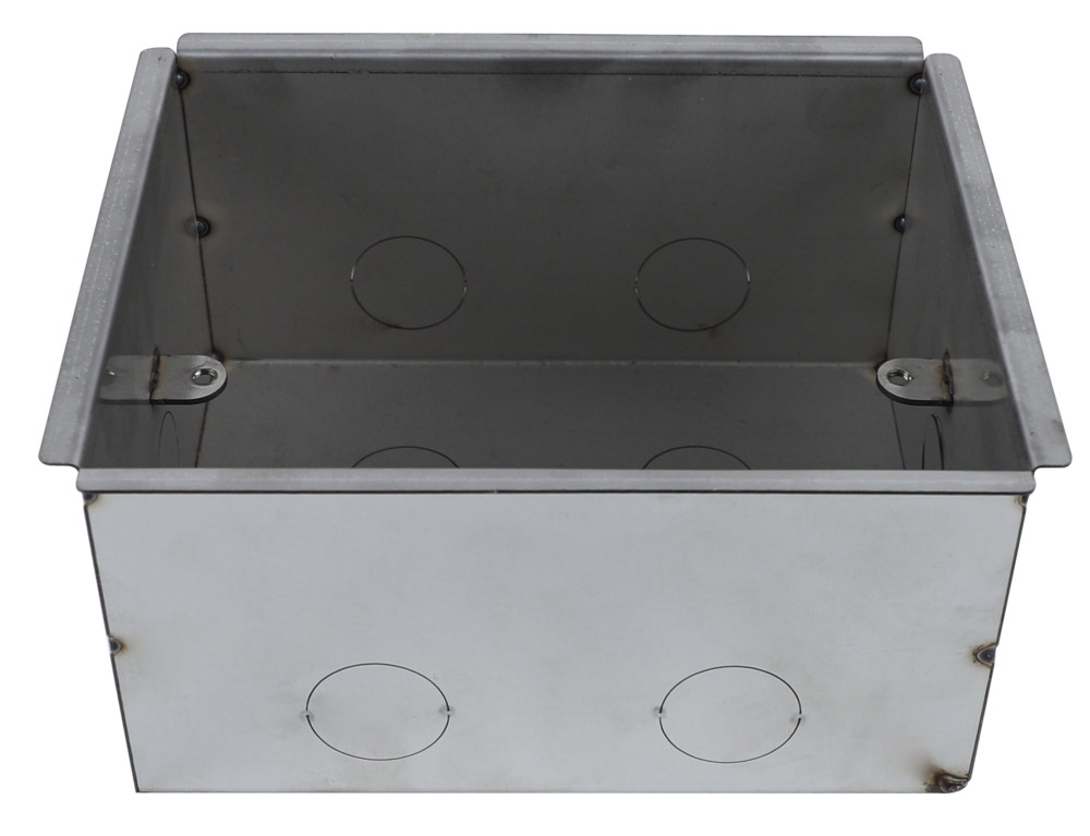 М90. Коробка монтажная MultiDesk MDK10308 в бетонный пол для люка на 8 модулей, сталь (System Electric)