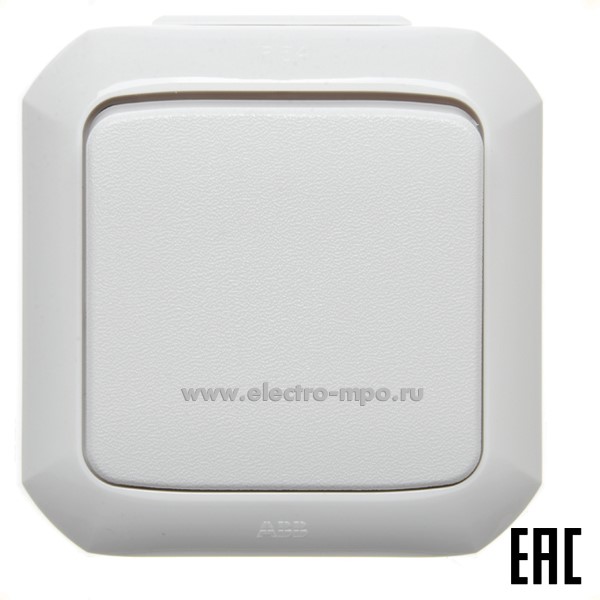 Ю1501. Переключатель Variant+ 2CHN580651C4500 3558N-C06510B 1кл. IP54 о/п белый (АВВ)