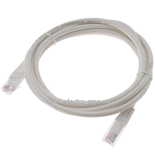 Р2465. Патч-корд Netlan EC-PC4UD55B-BC-PVC-020-WT-10 UTP кат.5е 2м белый (Netlan)