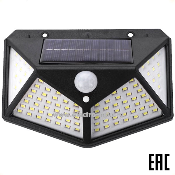 С98. Светильник 416041 GWSL-B2-12BT-1200MA-8H-IP65 светод. на солнечной батарее 12Вт 350Лм (General)