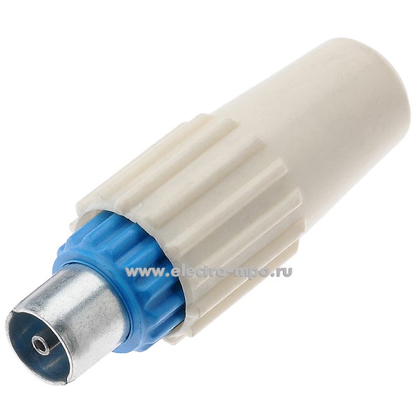 Н5397. Штекер TV 50000 белый цанговый зажим D=9мм (Legrand)