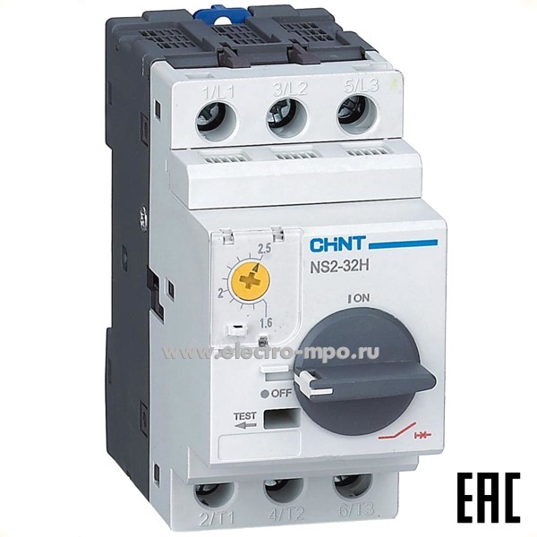 К78. Автоматический выключатель 253601  NS2-32H  6-10А с поворот. руч. (CHINT)
