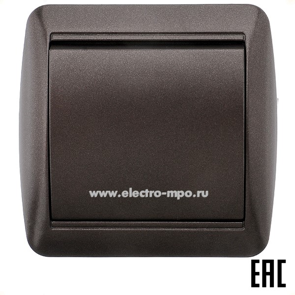 36355.Р6355 Выключатель Селигер SQ1818-0201 1кл. о/п IP44 шоколад (TDM)