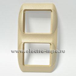 33249.Ю3249. Рамка-2 Эльма РР0202В вертикальная песочная с песочной вставкой (Влас и К Москва)