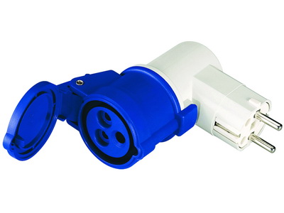 Р57. Переходник DISCV020162 16A(2P+E)250В-16A3P230В (ДКС)