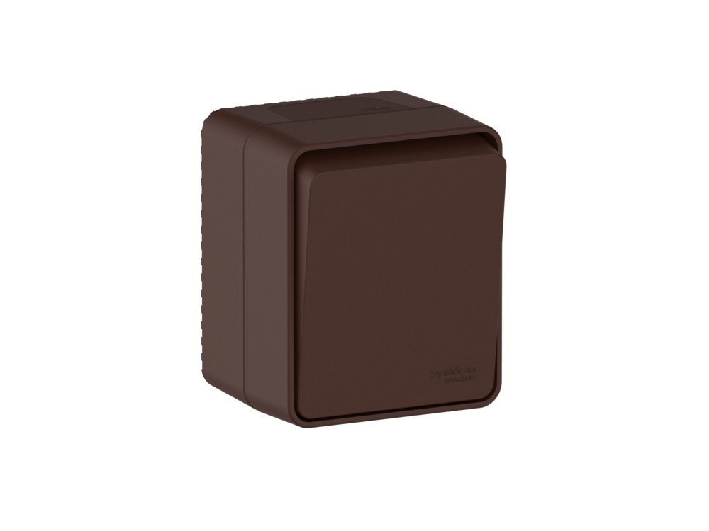 Ю5338. Переключатель AtlasDesign Profi54 ATN546061 1кл. IP54 о/п коричневый (Systeme Electric)