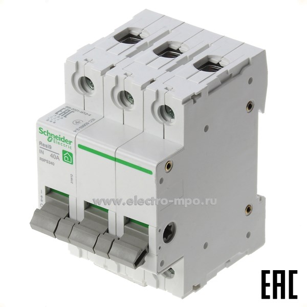 А4890. Выключатель-разъединитель Resi9 R9PS363 63А 3 полюса на DIN-рейку (Schneider Electric)