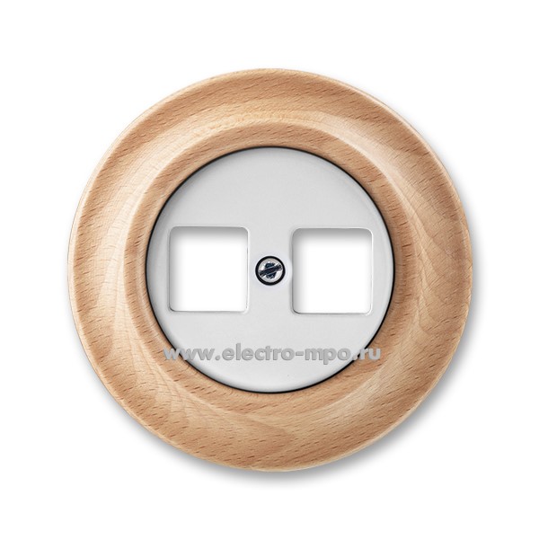 Р8458. Накладка Decento 5014K-C0101850 2CHK291018C4050 с рамкой для информ. разъёмов с/п белый/бук