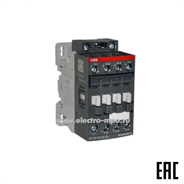 А8876. Контактор AF16-40-00-13 4-полюсный 1SBL177201R1300 100-250BAC/DC (АВВ)
