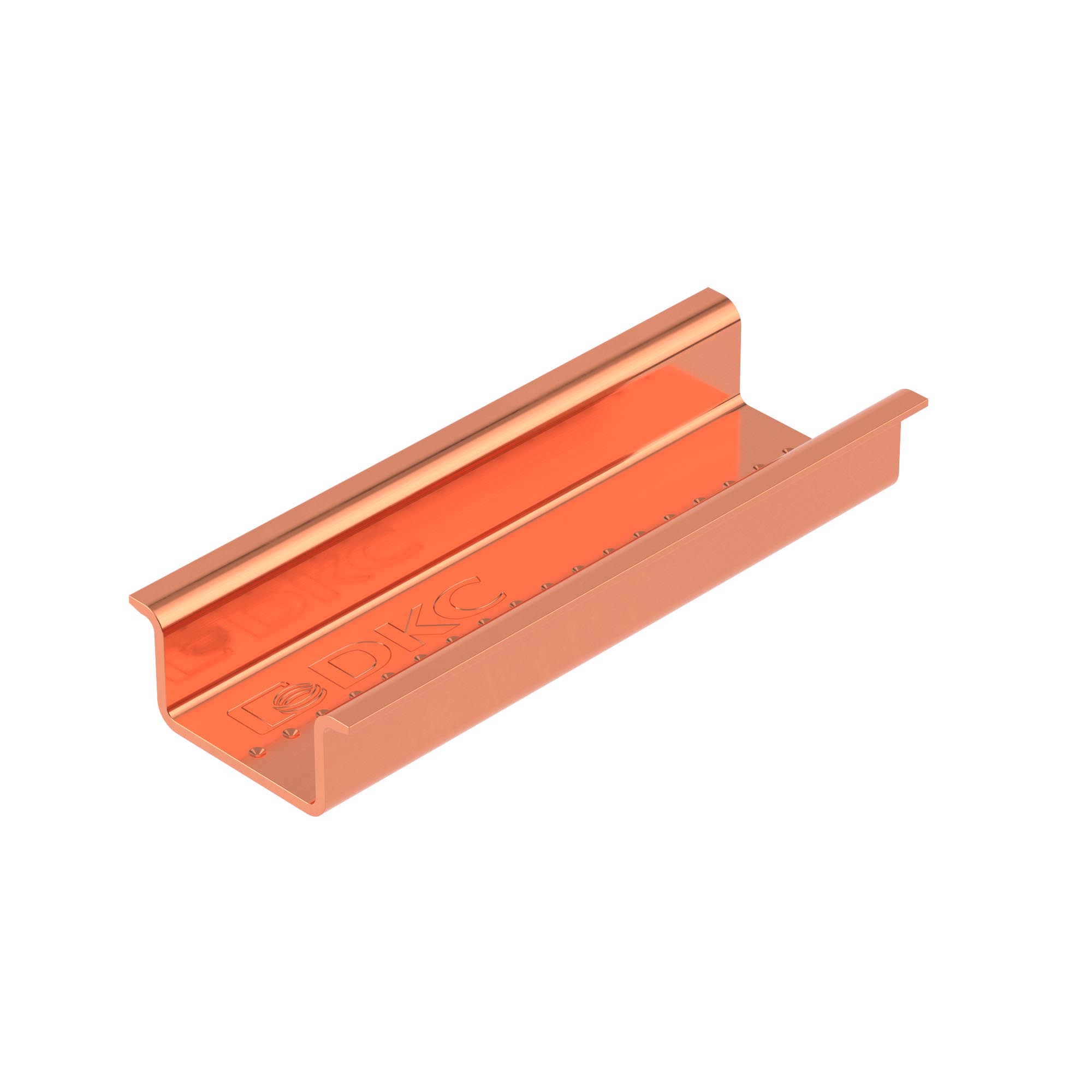 Б25. DIN-рейка 02145RCU медная, с насечкой OMEGA 3A, L-2000мм (ДКС)