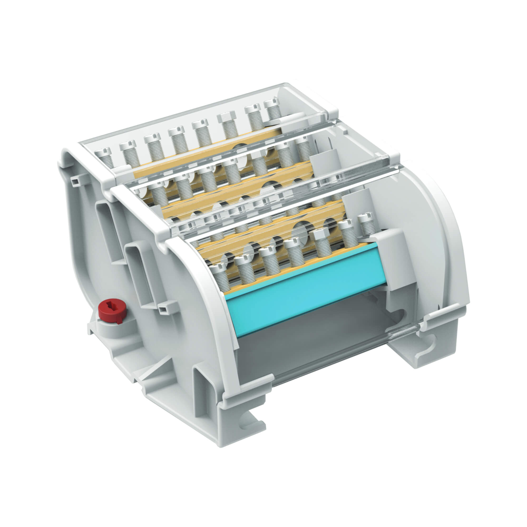 Э16. Блок BD16084 распределения многополюсный 4 полюса, 160А 1/95кв.мм,  (ДКС)