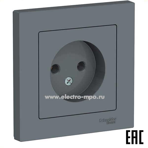 Ю47. Розетка AtlasDesign ATN000740 с/п грифель (Systeme Electric)