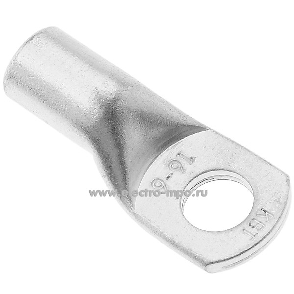 Г4152. Наконечник 87478 ТМЛ-Р 16-6 медный 16мм2 луженый под опрессовку, под шайбу (КВТ Калуга)