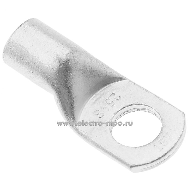 Г4154. Наконечник 87480 ТМЛ-Р 25-8 медный 25мм2 луженый под опрессовку, под шайбу (КВТ Калуга)