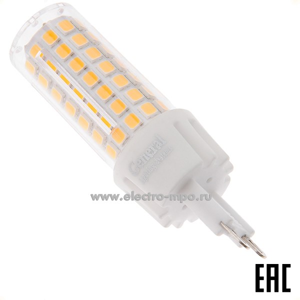 Л0641. Лампа 7Вт 661449 GLDEN-G9-10-P-220-dim-2700К 220В димм.(100/60/30%) светод. "капсула"  т/б свет