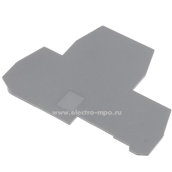 Б7514. Пластина торцевая FEM6D 1SNA118499R2300 серая для двухуровневых клемм 2,5-4мм2 (TE Connectivity)