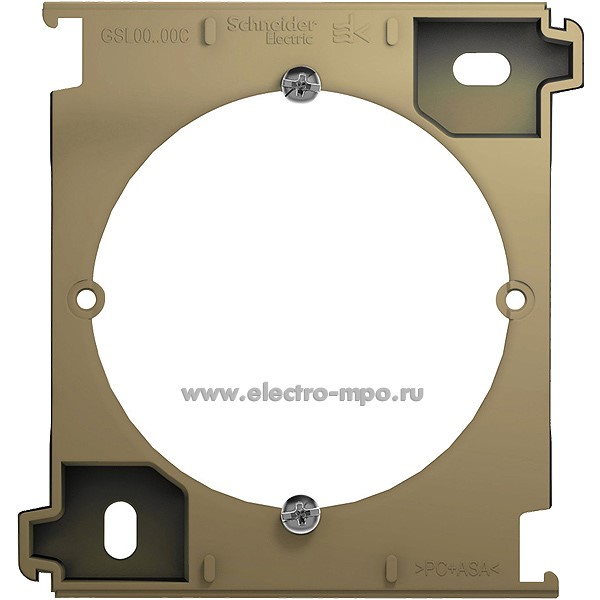 Ю1087. Расширение Glossa GSL000400C 1 пост для коробки GSL000400 о/п титан (Systeme Electric)