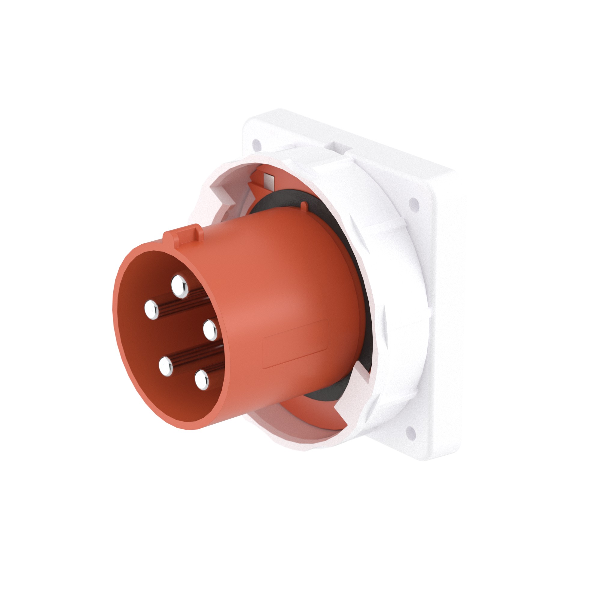 Р57. Вилка DIS2466398 панельная PSP IP67 63А 3P+E+N 400В (ДКС)