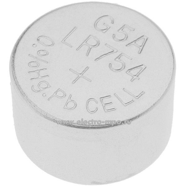 С5264. Элемент питания AG5 (393, LR754, LR48) MAX Button Cell 1,55В дисковый алкалиновый (Kodak)