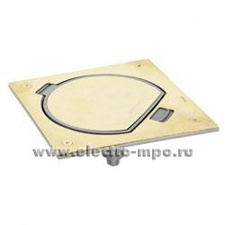 М9026. Люк KSE15U-23-71 с розеткой 45х45мм и RJ45 латунь с защелкой  IP66 (Simon Electric Испания)