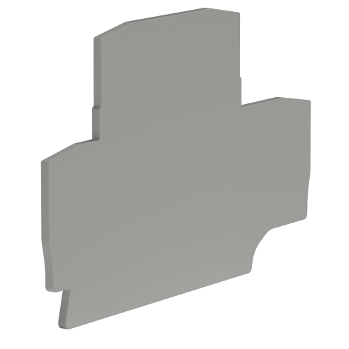 К23. Крышка ZEFD401GR для двухуровневой клеммы на 4 кв.мм (замена на  (ДКС)