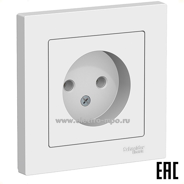 Ю40. Розетка AtlasDesign ATN000140 с/п белая (Systeme Electric)