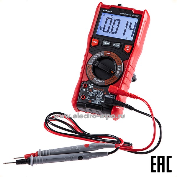 И48. Мультиметр 13-3154 универсальный R132С (Rexant)