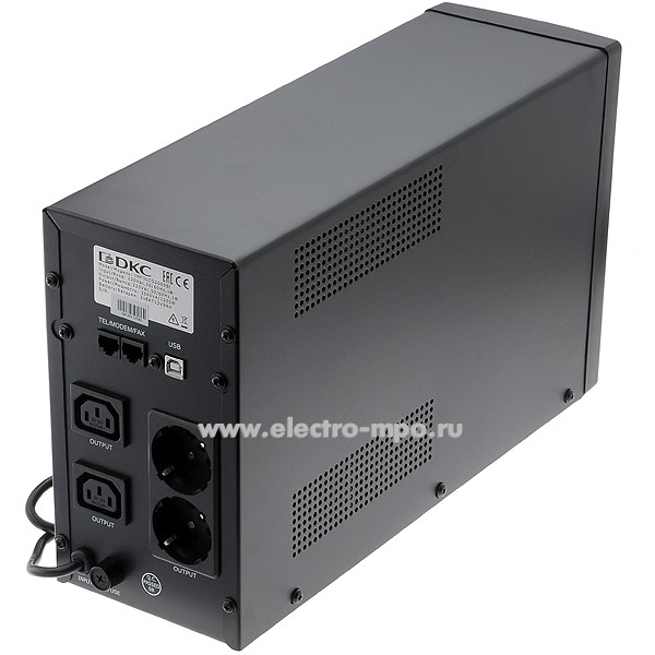 Н5858. ИБП INFOLCD2000SI серии Info LCD 2000ВА/1200Вт LCD, USB, 2xIEC C13, RJ45 (ДКС)