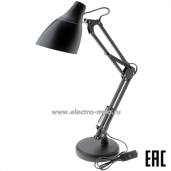 26088.С6088 Светильник 800155 GTL-055 LOFT 60Вт Е27 настольный основание+струбцина черный (General)