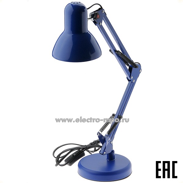 26068.С6068 Светильник Б0052763 N-214-E27-40W-BU 40Вт Е27 настольный синий (ЭРА)