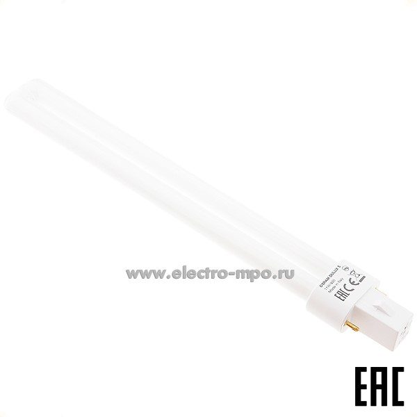 Л3409. Лампа 11Вт 25759 DULUX S 11W/830 G23 900Лм 3000К компакт. люм. энергосберегающая (OSRAM)