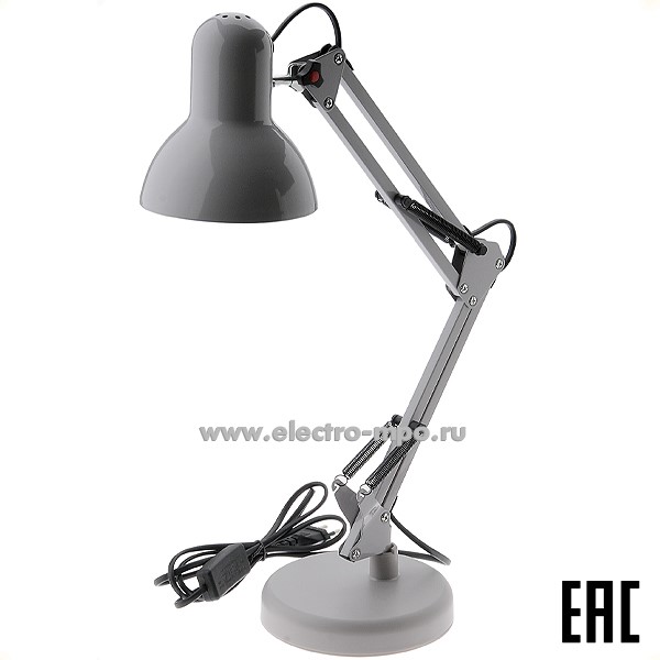 26067.С6067 Светильник Б0052762 N-214-E27-40W-GY 40Вт Е27 настольный серый (ЭРА)