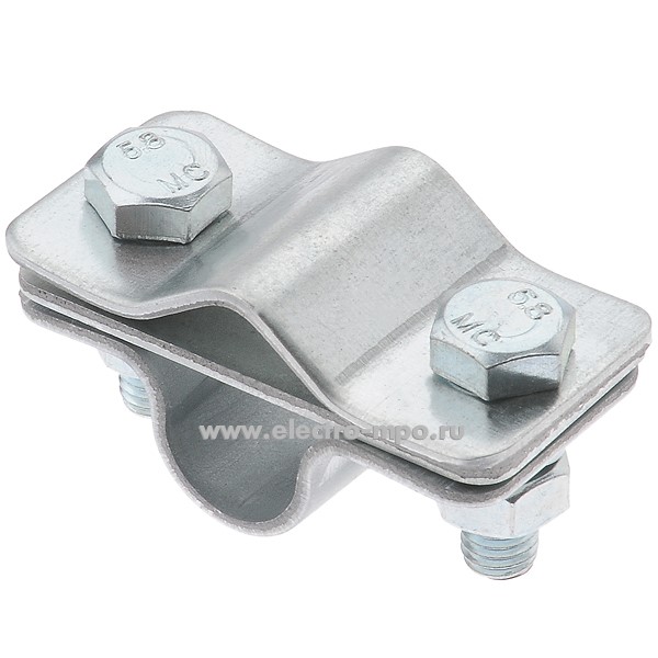 М5317. Зажим 90550 заземления параллельный пруток-стержень, оцинкованная сталь (EZETEK)