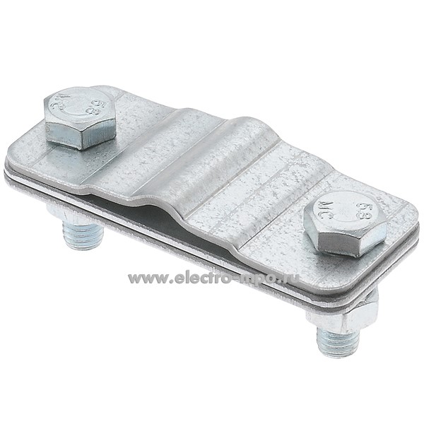 М5318. Зажим 90559 заземления параллельный полоса/пруток-полоса, сталь оцинкованная (EZETEK)