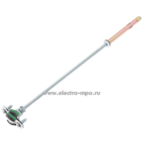 М5373. Держатель 90853 молниеприёмника, длина 330мм, оцинкованная сталь (EZETEK)