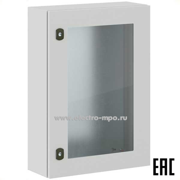 Е9157. Шкаф STX R5STX0752-OUTDOOR навесной IP66 700х500х200 с прозрачной дверью и монтажной платой (ДКС)