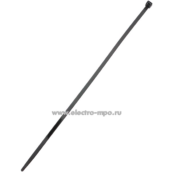 Г7355. Хомут 7,6х400мм гибкий чёрный для жгутовки (Электромонтаж)