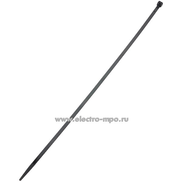 Г7357. Хомут 7,6х500мм гибкий чёрный для жгутовки (Электромонтаж)