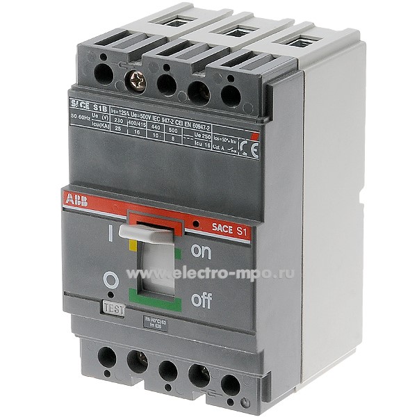А2997. Автоматический выкл. S1B125 3P R63 16кА (АВВ) Б/У