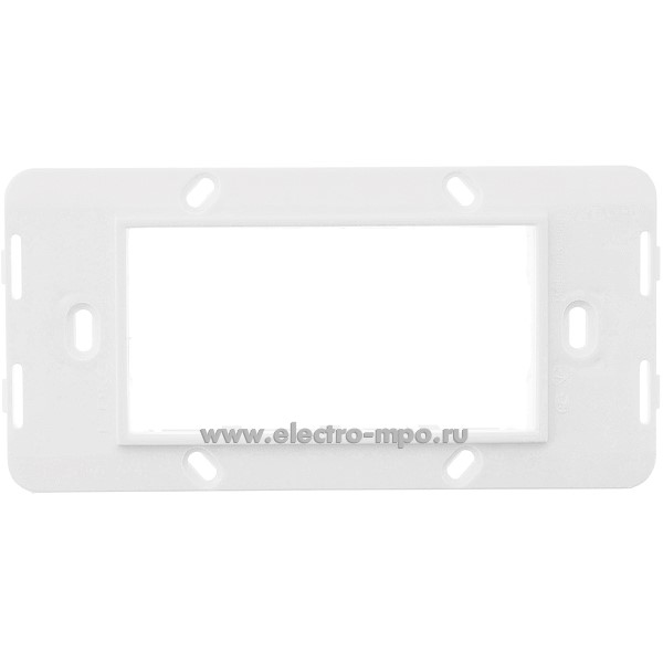 Д3537. Каркас 75021W белый на 4 модуля для установки изделий "Brava" (ДКС)