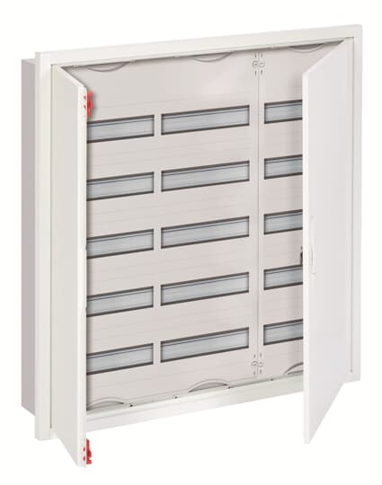 Е66. Щит распределительный в нишу U53 до 160А 3ряда/5реек (корпус, сальники, шины "земля" и  2CPX030