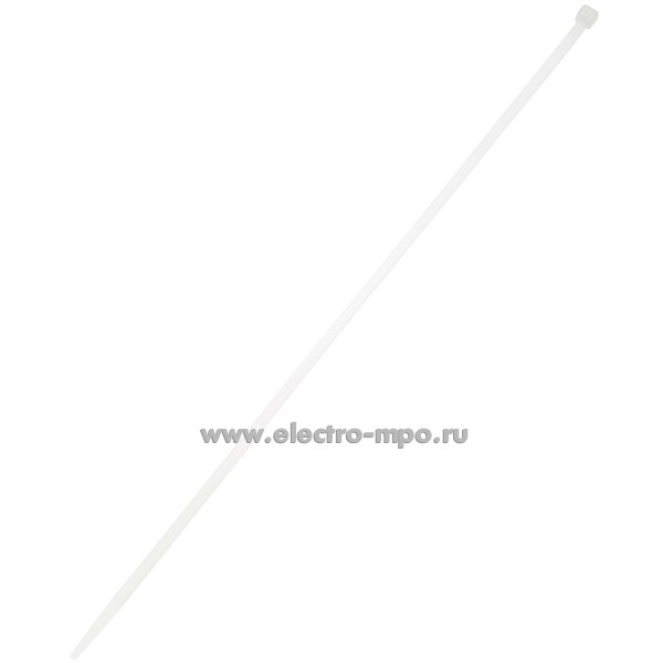 Г7332. Хомут 7,6х500мм гибкий белый для жгутовки (Электромонтаж)