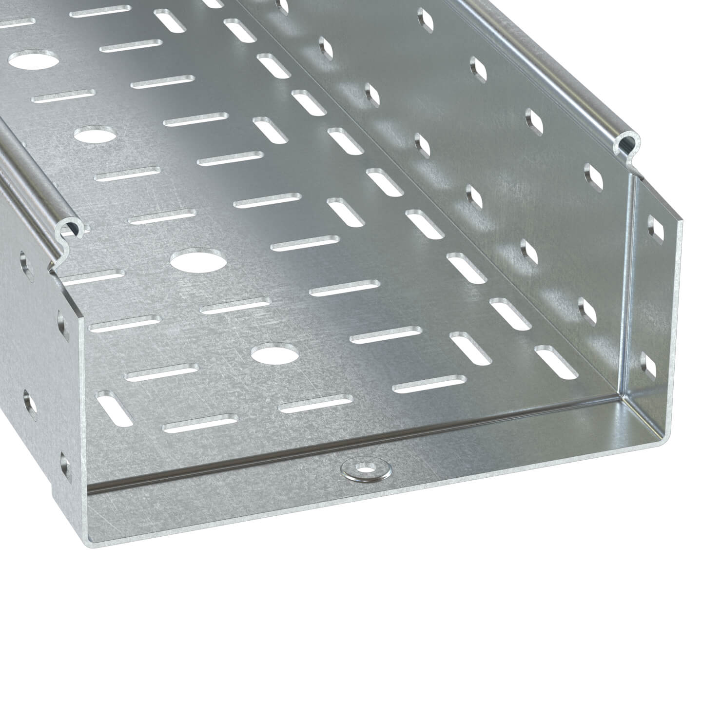 М97. Лоток 3534615HDZ перфорированный 500х100 L 3000 толщ. 1,5 мм,  (ДКС)