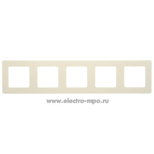 Ю5777. Рамка-5 Inspiria 673971 слоновая кость (Legrand/Daccord)