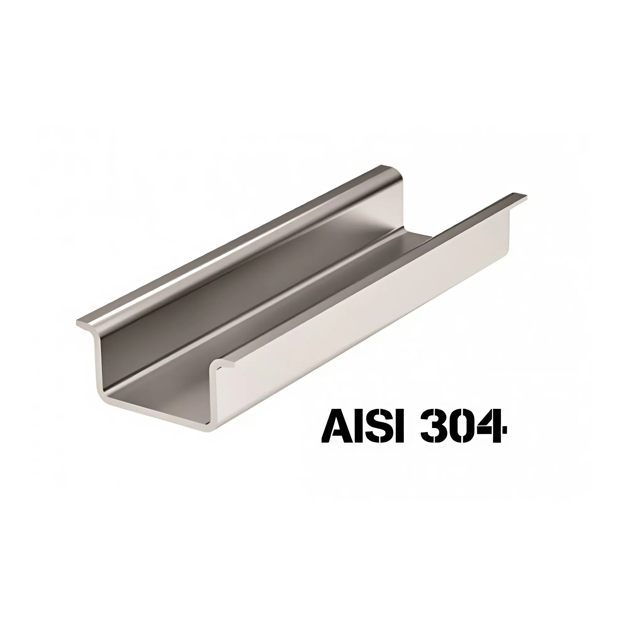 Б25. DIN-рейка 02145SS из нержавеющей стали, с насечкой OMEGA 3A, L-2000мм (ДКС)