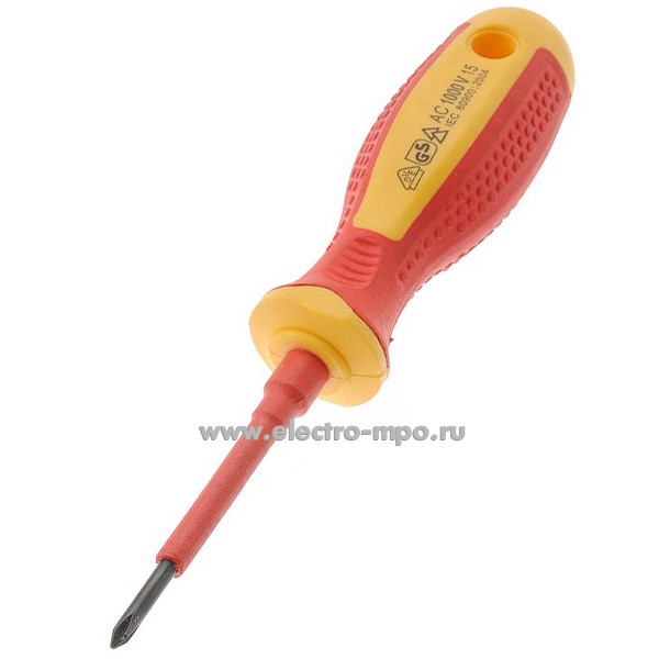 И0323. Отвёртка VDE04002/В4 PH0х60 VDE, GS до 1000В (Электромонтаж)
