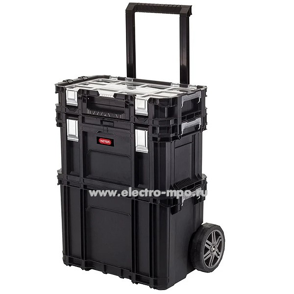 И29. Ящик 17203038 CONNECT ROLLING SYSTEM для инструмента 56,5х37,3х70см (KETER)